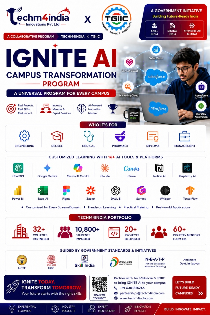 IGNITE AI Campus Transformation Program - TechM4India x TGIIC